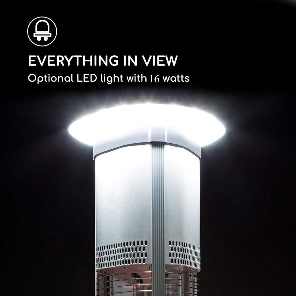 Premium Electric Outdoor Carbon Tube Infrared Patio Heater With 3 Power Levels (96417582) - SAKSBY.com - Patio Heaters - SAKSBY.com