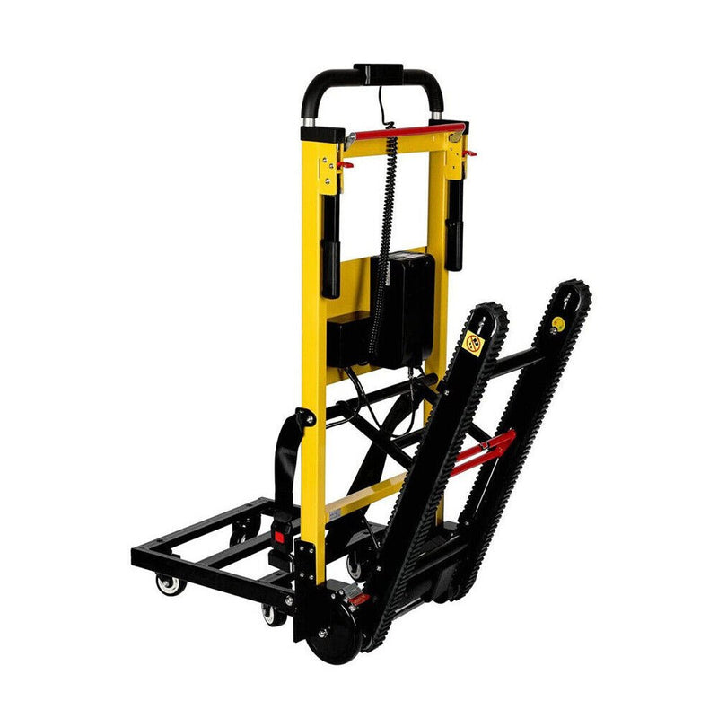 Premium Electric Stair Climbing Dolly Hand Truck Folding Cart With Wheels, 440LBS (96431825) - SAKSBY.com - Side View