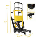 Premium Electric Stair Climbing Dolly Hand Truck Folding Cart With Wheels, 440LBS (96431825) - SAKSBY.com -Side View