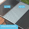 Premium Full Aluminum Patio Outdoor Louvered Pergola With Adjustable Hardtop Roof, 19x10FT (94186352) - SAKSBY.com - Canopies & Gazebos - SAKSBY.com