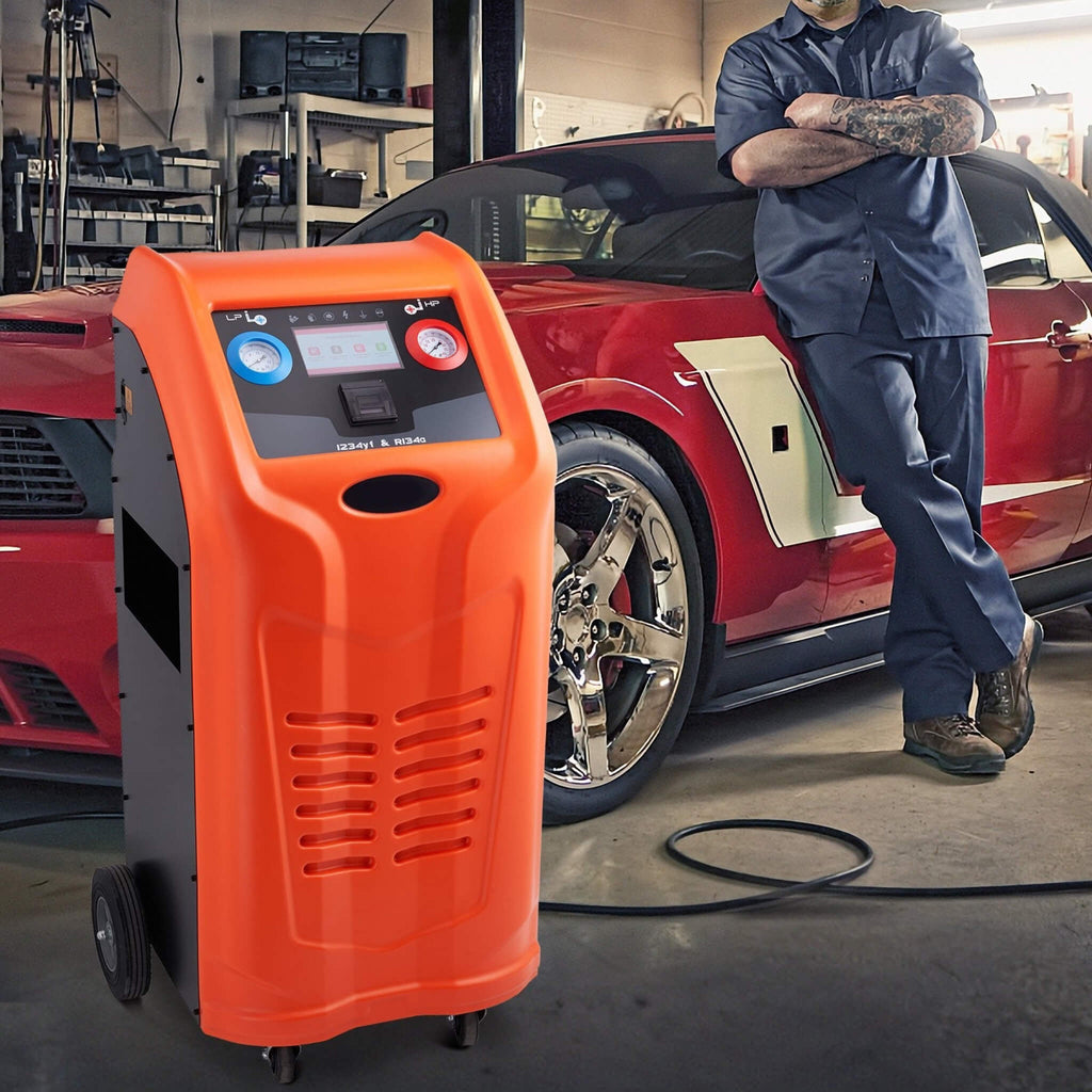 Premium Fully Automatic Dual Cylinder AC Refrigerant Recovery Machine Kit (SAK49605) - Saksby Wholesale - Lifestyle Image