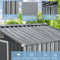 Premium Garden Galvanized Steel Storage Shed W/ Lockable Sliding Doors, 6x4' (93175842) -Side View