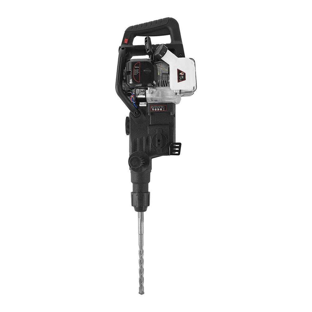 Premium Gasoline Powered Demolition Jack Hammer Drill W/ Point, Flat & Chisel Bits (97453081) - SAKSBY.com - Zoom Parts View