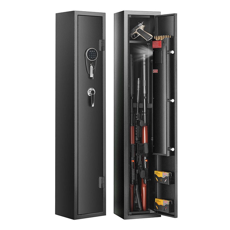 Premium Heavy Duty 3 Rifle Home Gun Safe With Digital Keypad And Lock, 52" (97425183) - SAKSBY.com - Side View