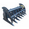 Premium Heavy Duty Root Rake Grapple Skidsteer Attachment With Teeth, 74" (93528174) - SAKSBY.com - Grapples - SAKSBY.com