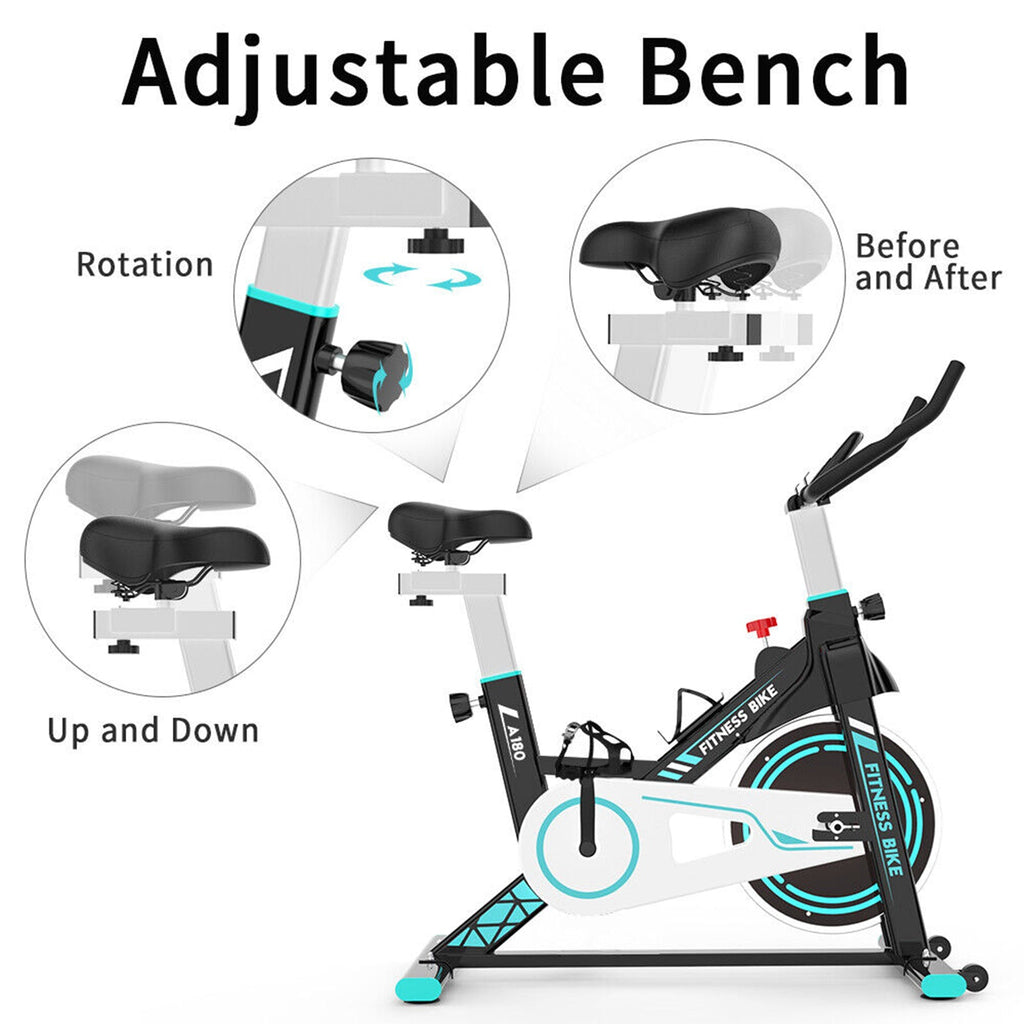 Premium Indoor Stationary Cycling Spin Workout Excercise Bike, 360LBS (95601435) - SAKSBY.com - Exercise Bikes - SAKSBY.com