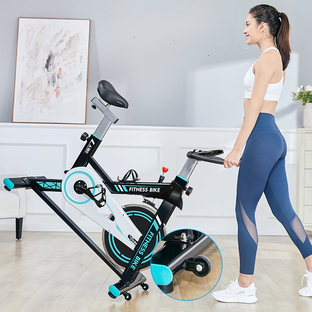 Premium Indoor Stationary Cycling Spin Workout Excercise Bike, 360LBS (95601435) - SAKSBY.com - Exercise Bikes - SAKSBY.com