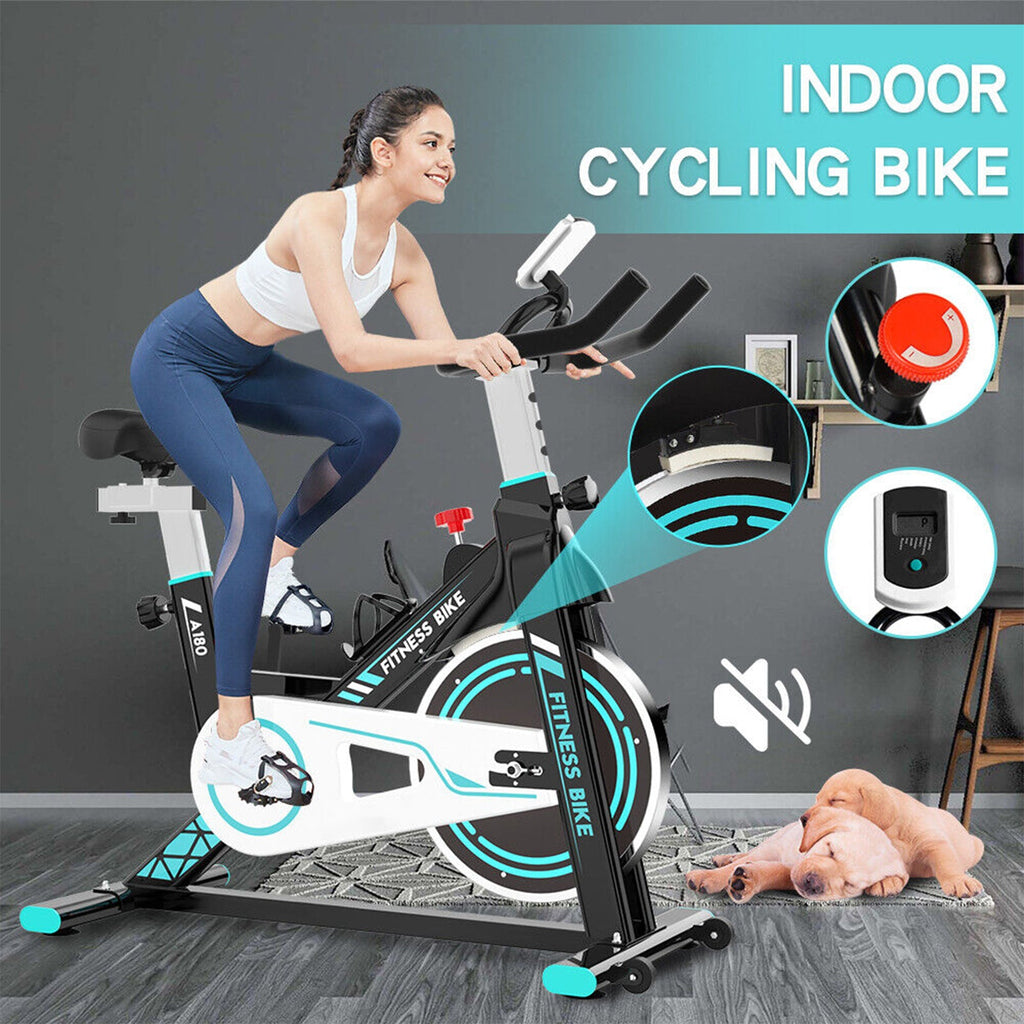Premium Indoor Stationary Cycling Spin Workout Excercise Bike, 360LBS (95601435) - SAKSBY.com - Exercise Bikes - SAKSBY.com