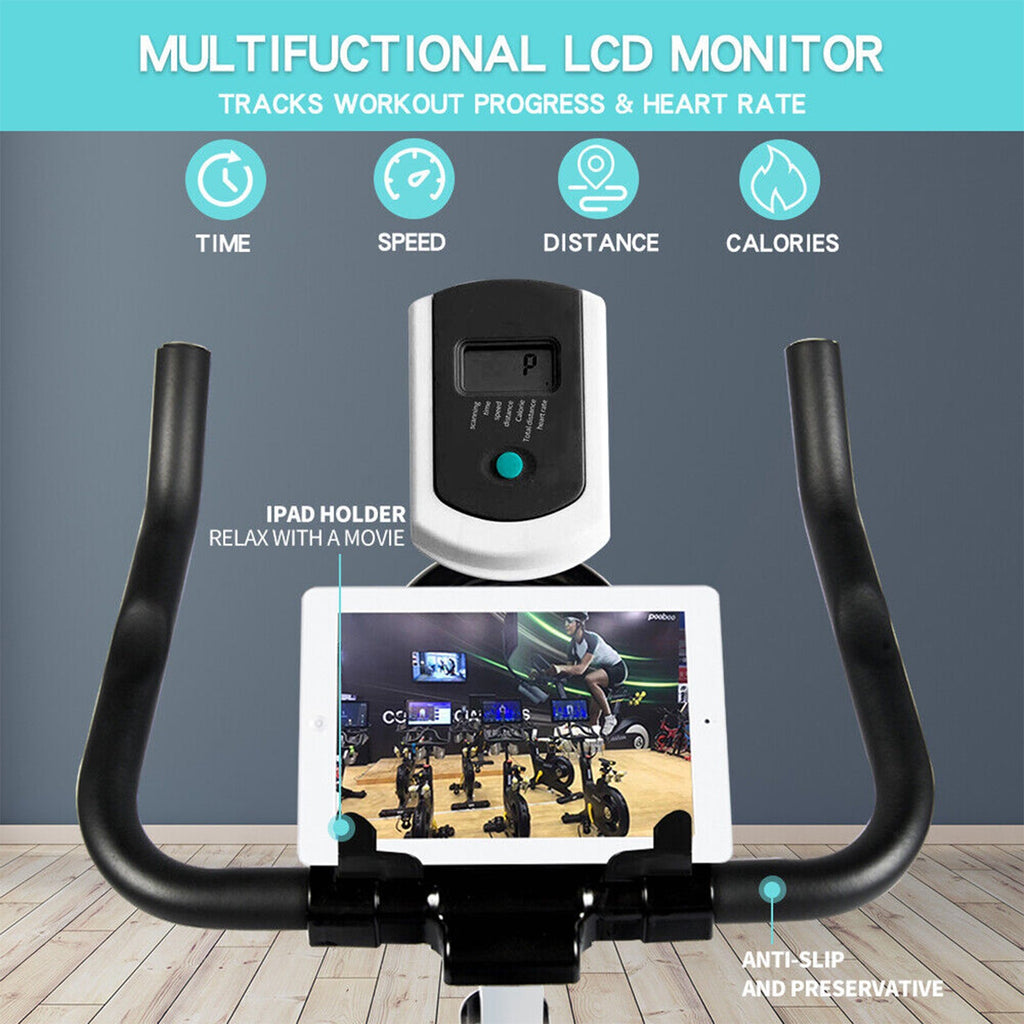 Premium Indoor Stationary Cycling Spin Workout Excercise Bike, 360LBS (95601435) - SAKSBY.com - Exercise Bikes - SAKSBY.com