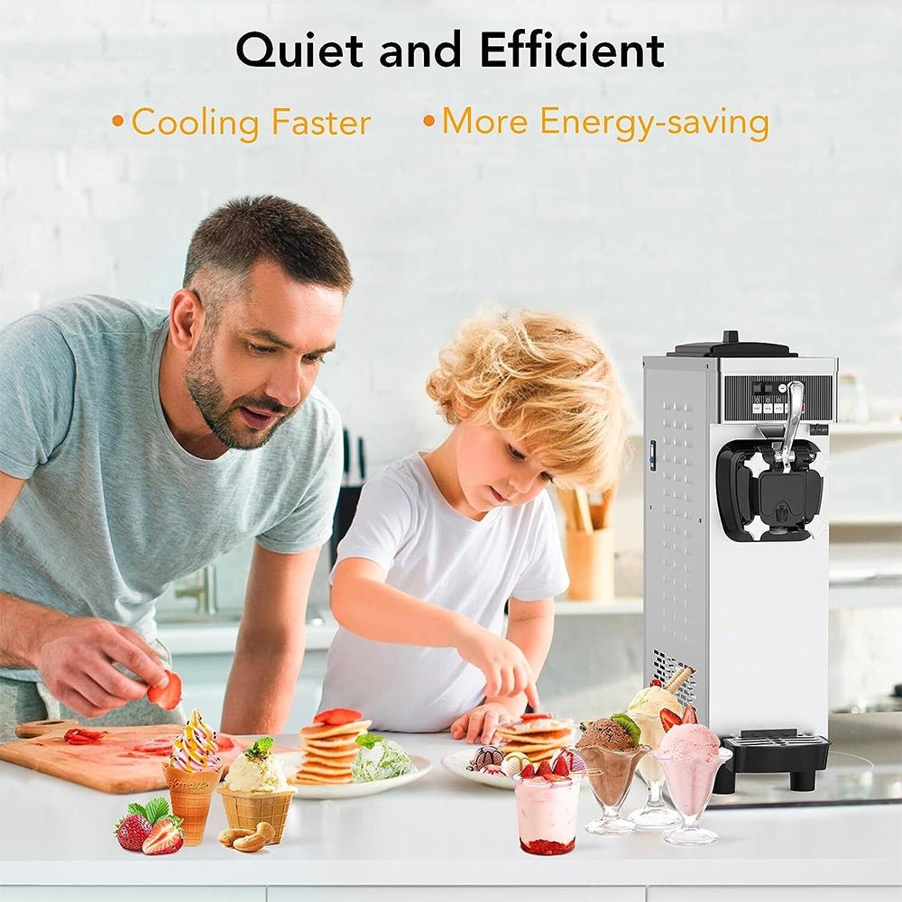 Premium Industrial Single Flavor Soft Serve Ice Cream Maker Machine, 1200W (93681752) - SAKSBY.com - Commercial Ice Cream Machines - SAKSBY.com