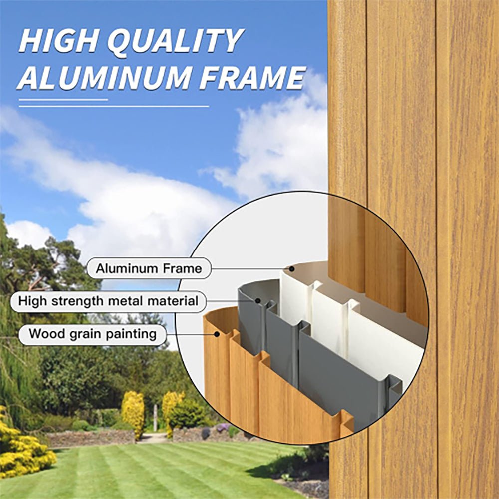 Premium Outdoor Double-Layer Galvanized Steel Hardtop Gazebo Pergola For Patio, 20x12x10FT (92475381) - Zoom Parts View
