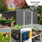 Premium Outdoor Galvanized Steel Backyard Storage Shed W/ Dual Lockable Sliding Doors, 11x13' (95382641) - Comparison View