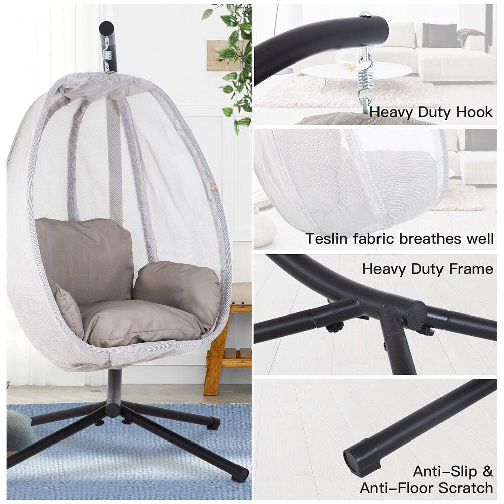 Premium Outdoor Hammock Egg Swing Chair With Stand, 70" (96542317) - SAKSBY.com - Swing Chair - SAKSBY.com