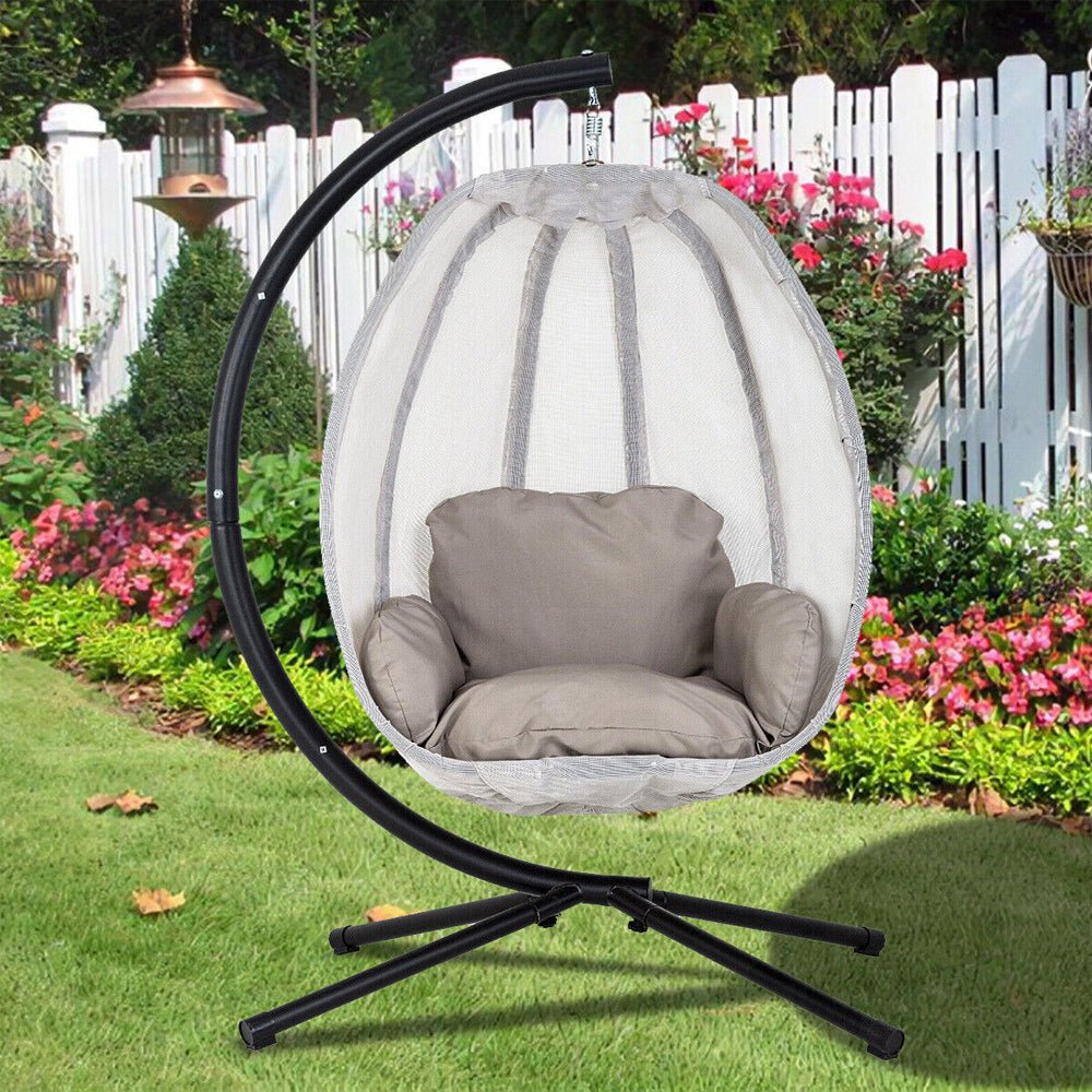 Premium Outdoor Hammock Egg Swing Chair With Stand, 70" (96542317) - SAKSBY.com - Swing Chair - SAKSBY.com