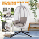 Premium Outdoor Hammock Egg Swing Chair With Stand, 70" (SAK42317) - Saksby Wholesale - Features View