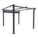 Premium Outdoor Patio Retractable Pergola Sun Shelter With Canopy, (10x10)' (93145726) - SAKSBY.com - Pergolas - SAKSBY.com