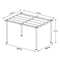 Premium Outdoor Patio Retractable Pergola Sun Shelter With Canopy, (10x10)' (93145726) - SAKSBY.com - Pergolas - SAKSBY.com