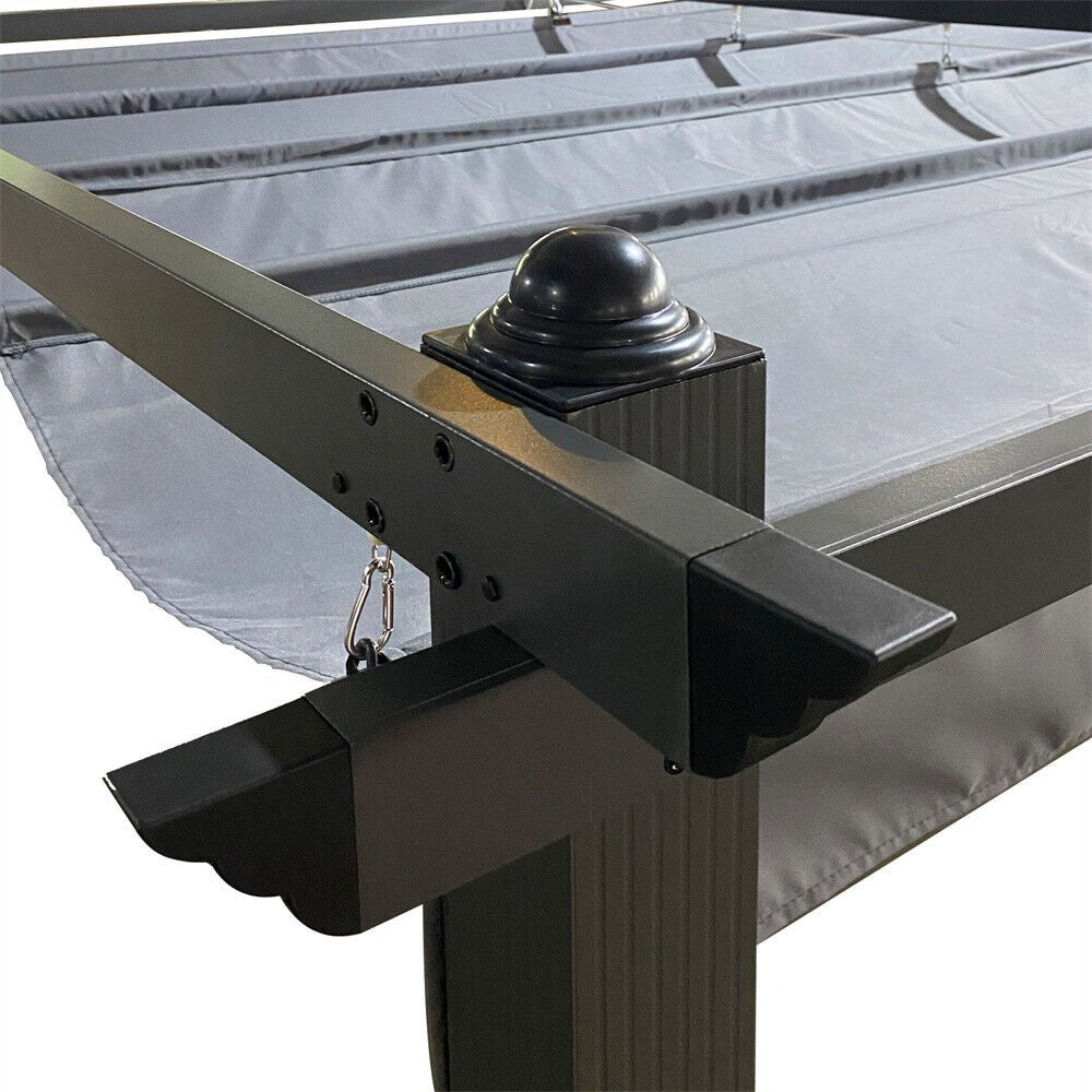 Premium Outdoor Patio Retractable Pergola With Canopy, (13x10)' (97201864) - SAKSBY.com - Pergolas - SAKSBY.com
