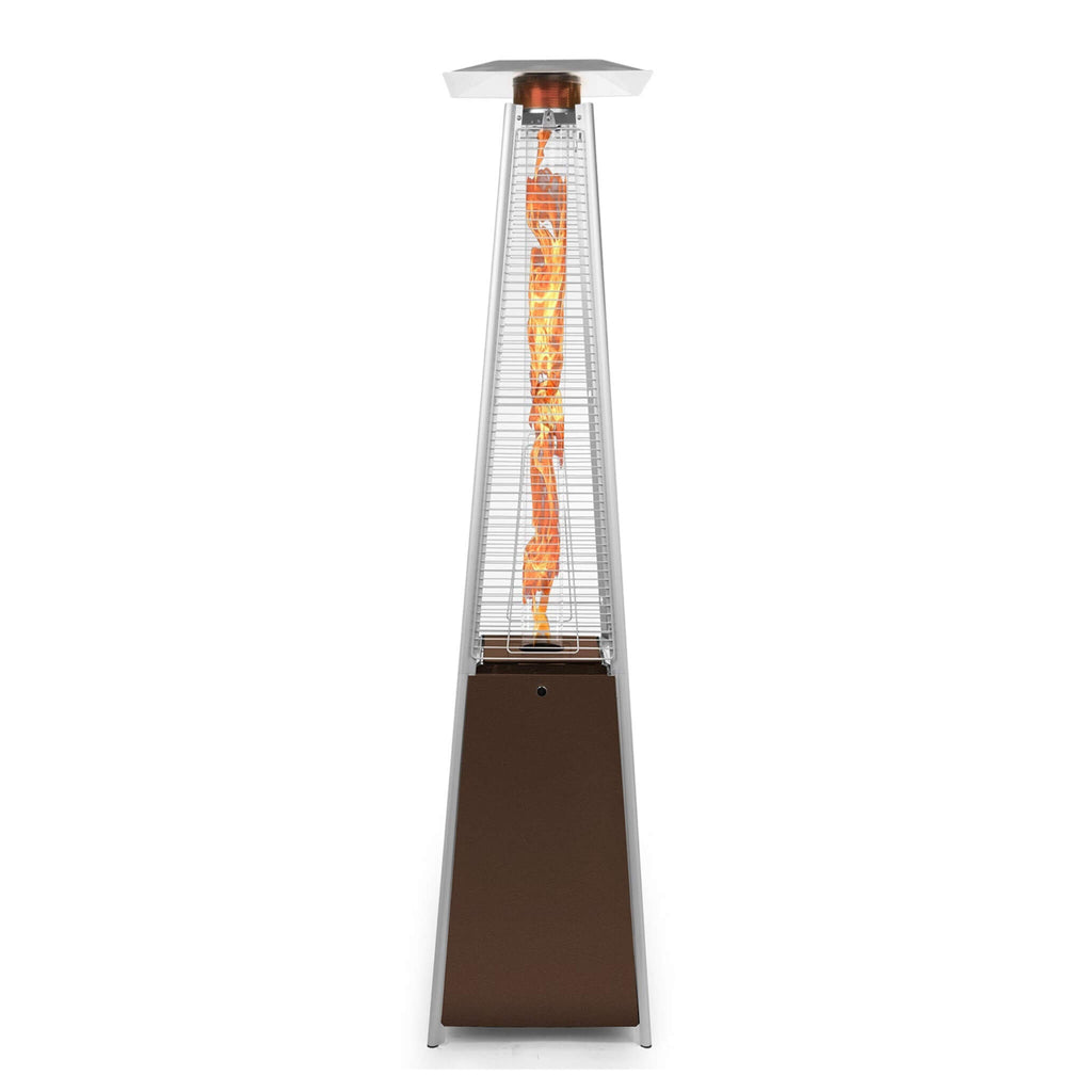 Premium Outdoor Pyramid Propane Gas Patio Deck Heater, 40K BTU (SAK41328) - Saksby Wholesale - Full View