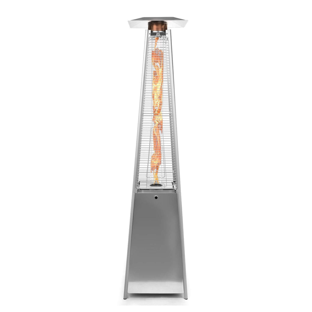 Premium Outdoor Pyramid Propane Gas Patio Deck Heater, 40K BTU (SAK41328) - Saksby Wholesale - Silver View