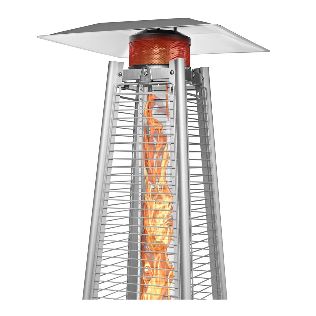 Premium Outdoor Pyramid Propane Gas Patio Deck Heater, 40K BTU (SAK41328) - Saksby Wholesale - Up View