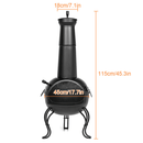 Premium Outdoor Wood Burning Cast Iron Chimenea Fireplace, 45'' - SAKSBY.com - Fire Pits - SAKSBY.com