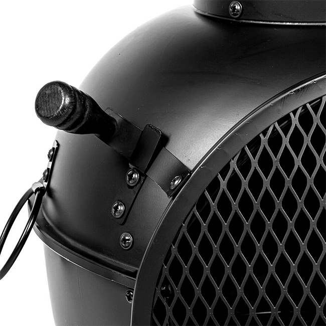 Premium Outdoor Wood Burning Cast Iron Chimenea Fireplace, 45'' - SAKSBY.com - Fire Pits - SAKSBY.com