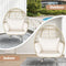 Premium Oversized Rattan Patio Egg Lounge Chair Basket With Cushions, 57" (95761284) - SAKSBY.com - Egg Chair - SAKSBY.com