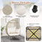 Premium Oversized Rattan Patio Egg Lounge Chair Basket With Cushions, 57" (SAK91684) - Saksby Wholesale - Features View