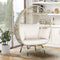 Premium Oversized Rattan Patio Egg Lounge Chair Basket With Cushions, 57" (SAK91684) - Saksby Wholesale - Lifestyle View