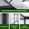 [06x12FT] Premium Polycarbonate Gray Walk-In Greenhouse Kit With Adjustable Vent And Lockable Door (SAK35264) - Saksby Wholesale - Assembly System View 