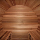 Premium Red Cedar 4-Person Barrel Sauna With Heater Guard And Towel Rack (97538641) - SAKSBY.com - Saunas - SAKSBY.com