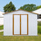Premium Small Outdoor Aluminum Garden Yard Storage Shed, 6x8FT (97152463) - SAKSBY.com - Sheds, Garages & Carports - SAKSBY.com