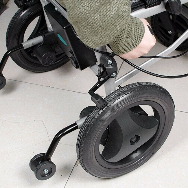PRIDE D3-C 24V/10AH Electric Motorized Folding Wheelchair W/ Bluetooth Control, 300W - SAKSBY.com - Zoom Parts View
