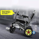 PRIDE E-7001 24V/12AH Electric Foldable Lightweight Wheelchair W/ Damping System, 500W - SAKSBY.com -Demonstration View