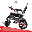 PRIDE E-7001 24V/12AH Electric Foldable Lightweight Wheelchair W/ Damping System, 500W - SAKSBY.com - Side View