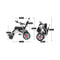Pride E-7001 24V/12AH Heavy-Duty Electric Foldable Wheelchair W/ Damping System, 500W (SAK95206) - Saksby Wholesale - Dimensions