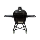 Primo Oval Large 300 All-In-One Ceramic Kamado Grill W/ Cradle, Side Shelves & Stainless Steel Grates [PGCLGC] (SAK21293) - Saksby Wholesale - Front View