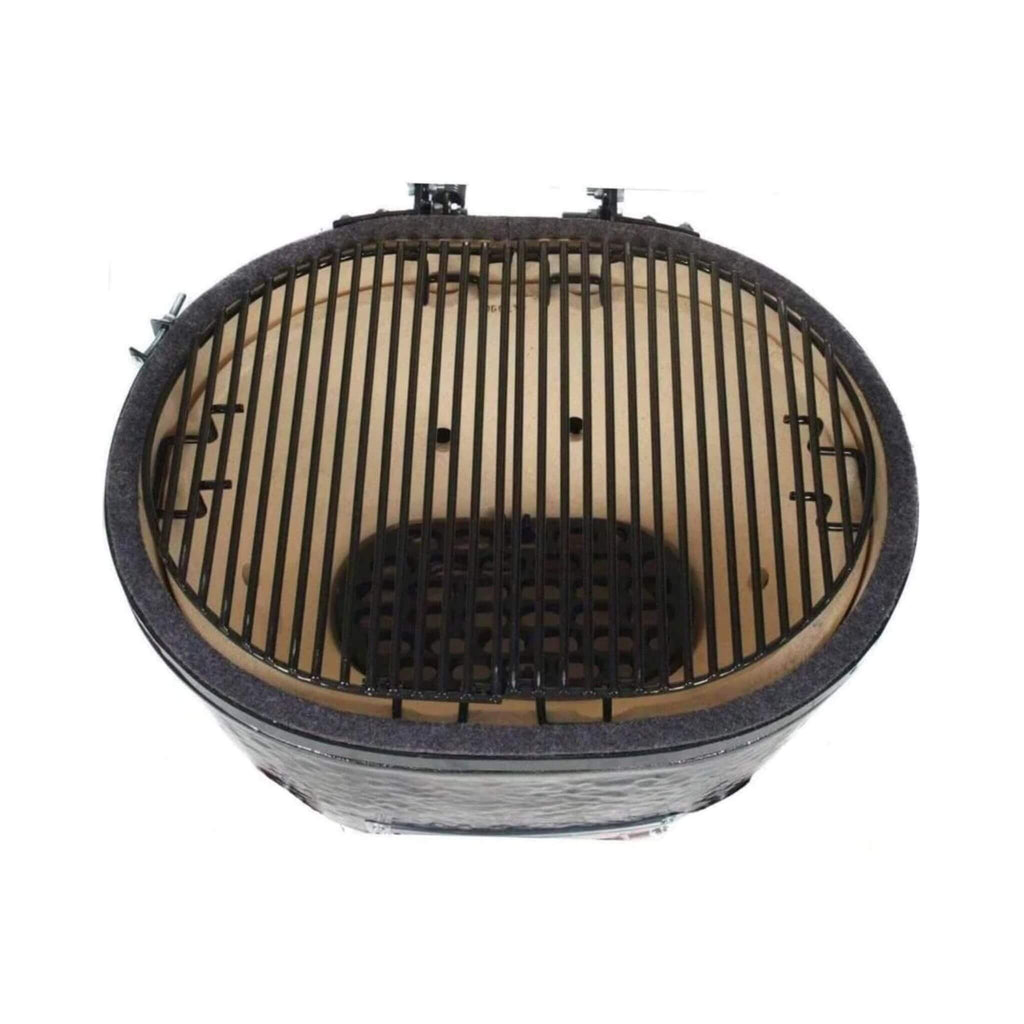 Primo Oval Large 300 Ceramic Kamado BBQ Grill W/ Stainless Steel Grates [PGCLGH] (SAK14871) - Saksby Wholesale - Top View