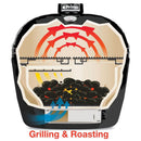 Primo Oval XL 400 Ceramic Kamado BBQ Grill W/ Stainless Steel Grates [PGCXLH] (SAK23100) - Saksby Wholesale - Specifications View With Grill Divider