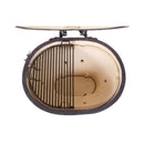 Primo Oval XL 400 Ceramic Kamado BBQ Grill W/ Stainless Steel Grates [PGCXLH] (SAK23100) - Saksby Wholesale - Top View With Half Grill On