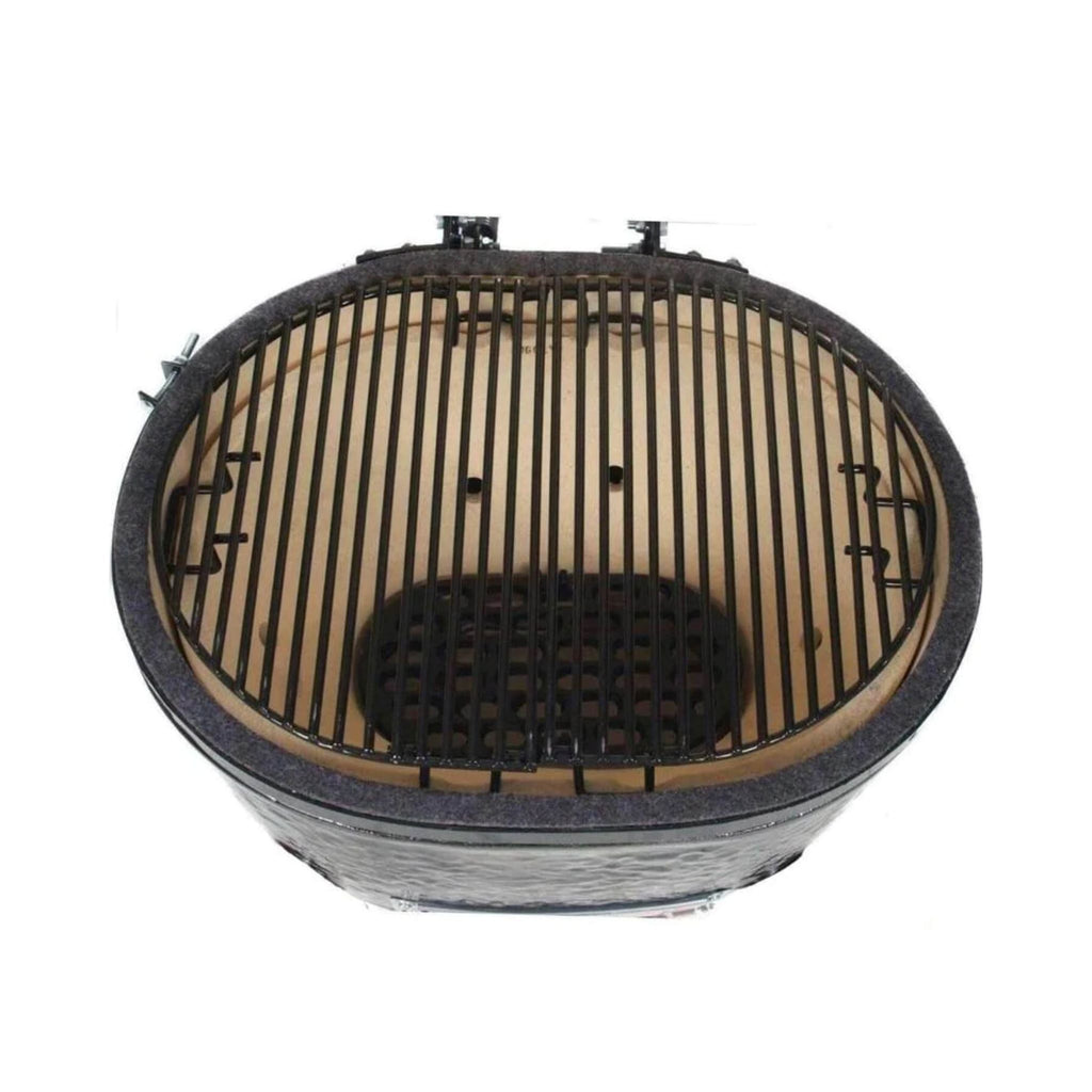 Primo Oval XL 400 Ceramic Kamado BBQ Grill W/ Stainless Steel Grates [PGCXLH] (SAK23100) - Saksby Wholesale - Top View