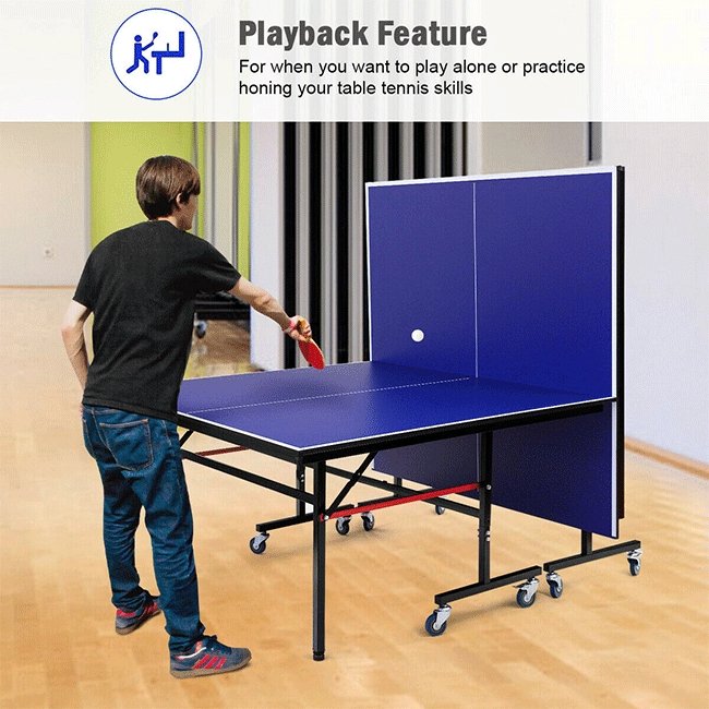 Professional Foldable Portable Modern Ping Pong Table Tennis Table, 9FT - SAKSBY.com - Table Tennis Tables - SAKSBY.com