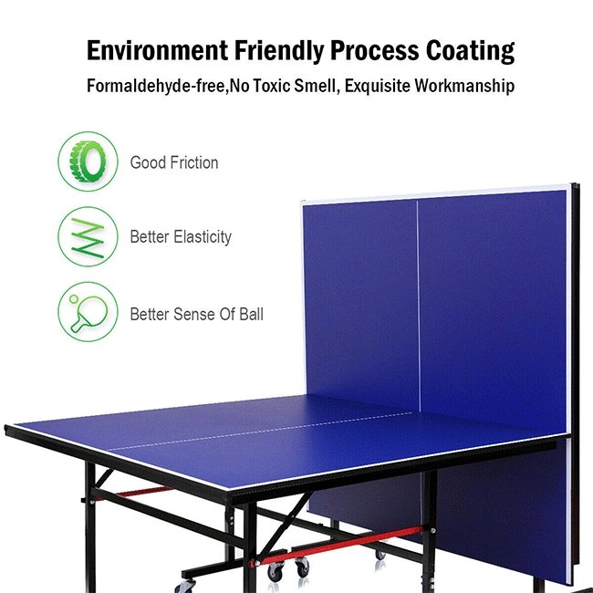 Professional Foldable Portable Modern Ping Pong Table Tennis Table, 9FT - SAKSBY.com - Table Tennis Tables - SAKSBY.com