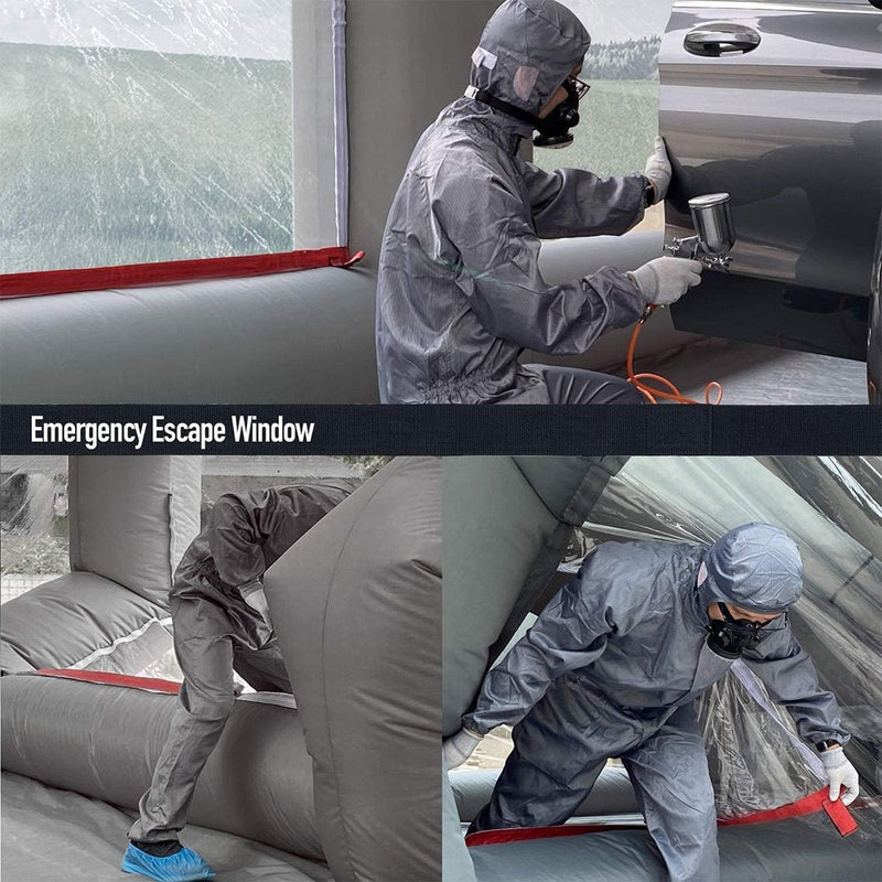 Professional Portable Inflatable Spray Paint Booth With Air Extractor Device, 39x20x13FT (93152648) - SAKSBY.com - Spray Paint Booth - SAKSBY.com