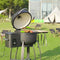 REDROCK™ Premium Double Liner 4-In-1 Ceramic Pellet Smoker BBQ Grill, 24" (95862413) - SAKSBY.com -Demonstration View