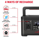 ROCKPALS 520WH High Capacity Portable Outdoor Power Station, 500W - SAKSBY.com - Portable Power Stations - SAKSBY.com