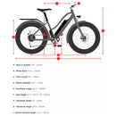 SENADA HERALD 48V/15AH 1000W Large Fat Tire Electric All-Terrain Electric Bike (95241603) - Features, Text View