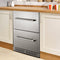 Small Double Drawer Stainless Steel Built-In Undercounter Beverage Refrigerator, 5.1 Cu.Ft. (98450273) - SAKSBY.com - Refrigerators - SAKSBY.com