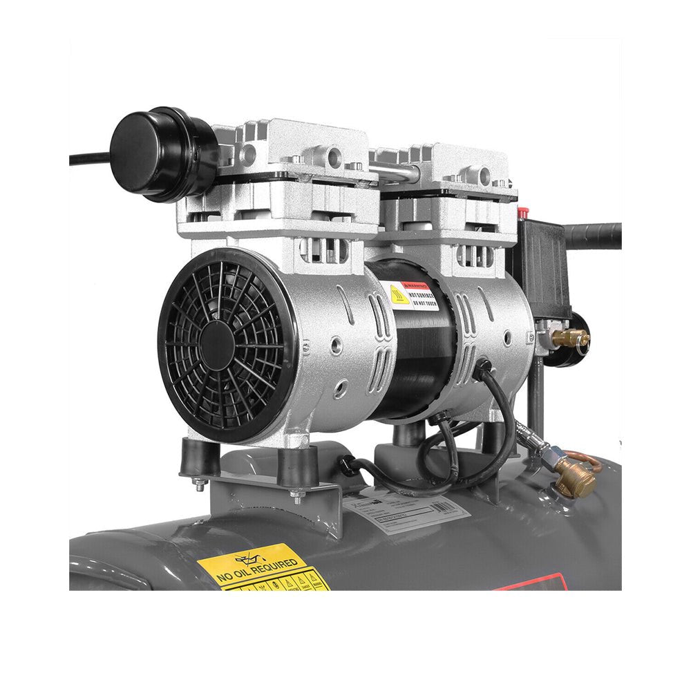 Small Portable Electric Oil-Free Commercial Ultra Quiet Air Compressor Tank, 8 GAL (92851263) - Zoom Parts View
